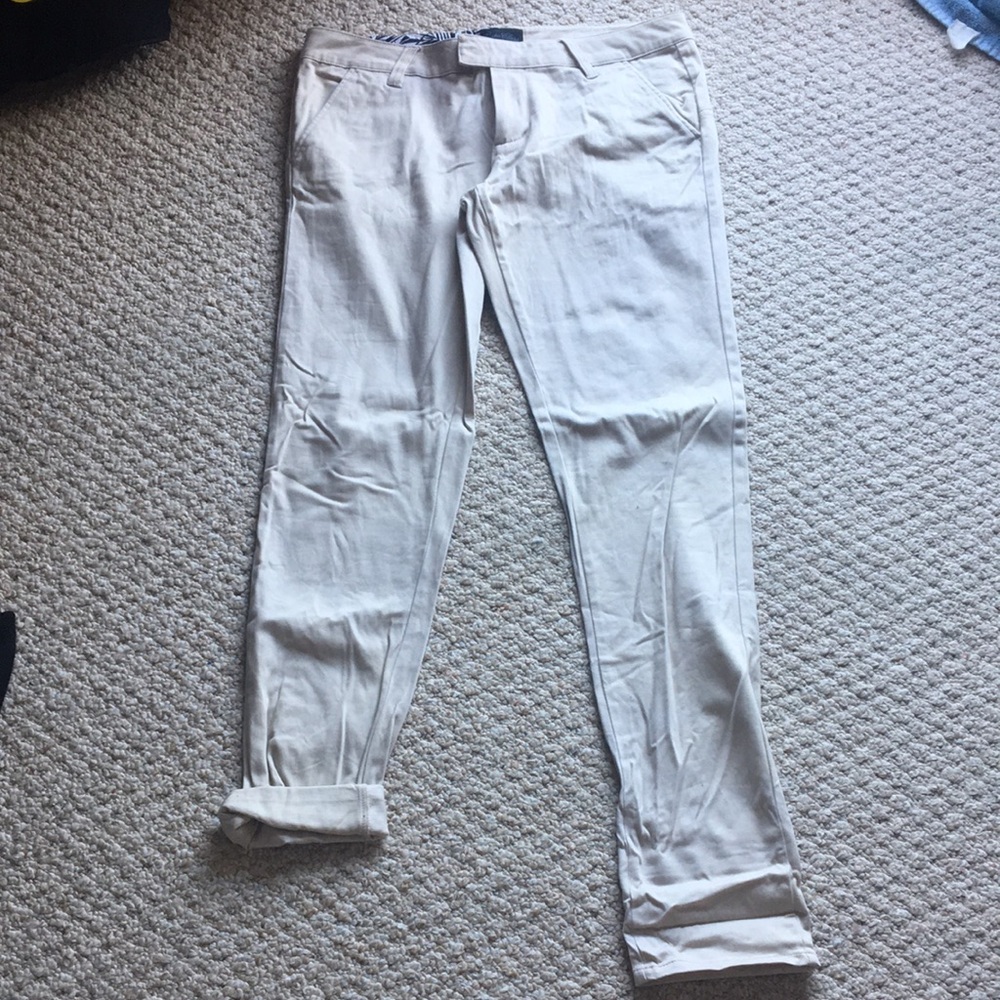 Volcom frochickie matchstick khaki tan dress pants slacks skate surf jeans